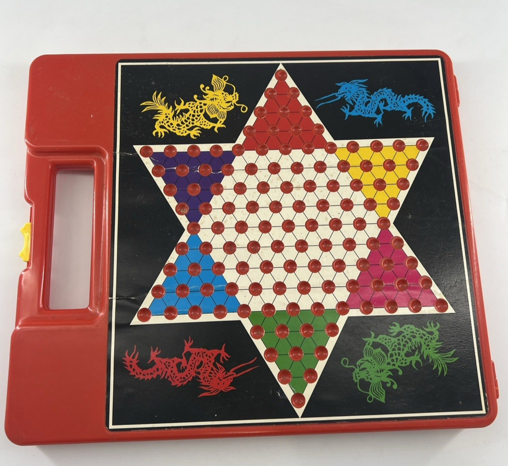 Vintage Pressman Toy Corp Checkers & Chinese Checkers Game Family Collectible